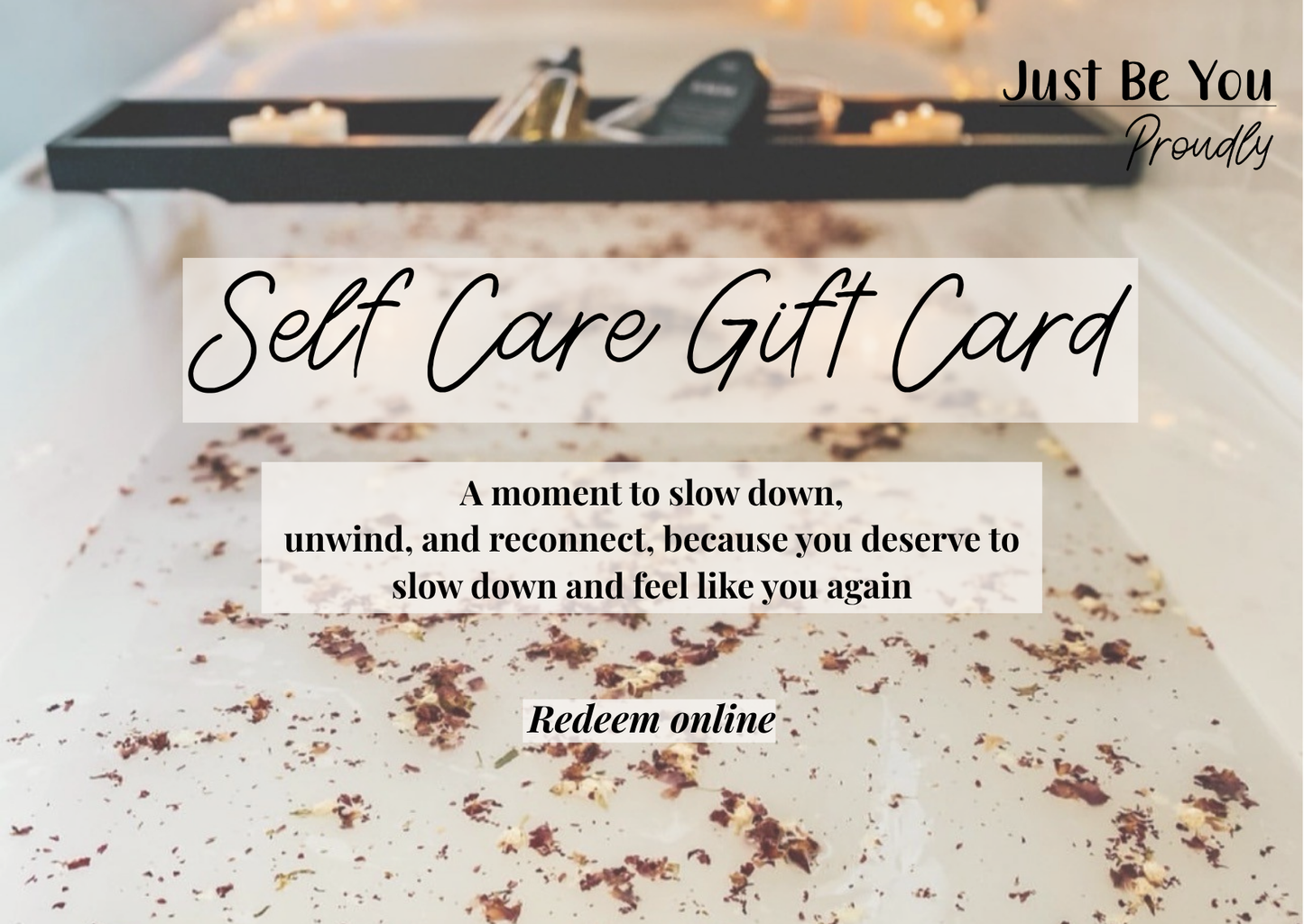 Just Be You Proudly Gift Card