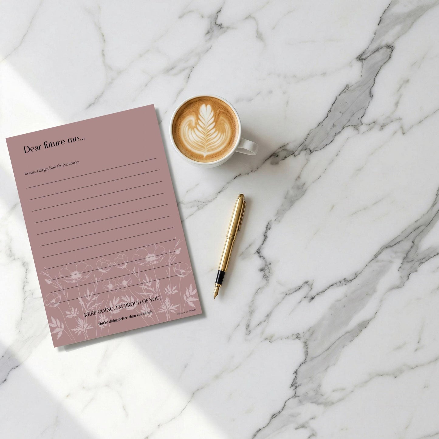 Held Together by Coffee and Courage | Minimal Self Care Planner with Swear Words | Healing, Burnout & Boundaries | Printable + iPad Planner